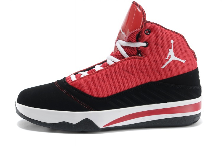 2013 Jordan B`MO Red Black White Shoes - Click Image to Close